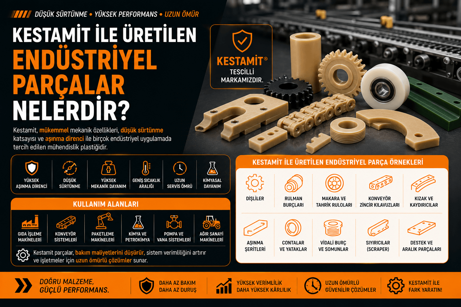 Kestamit ile Üretilen Endüstriyel Parçalar Nelerdir?